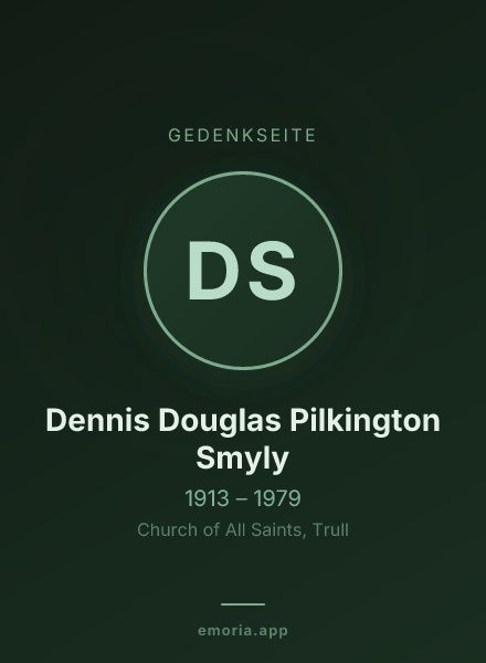 Gedenkportrait von Dennis Douglas Pilkington Smyly