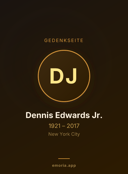 Gedenkportrait von Dennis Edwards Jr.