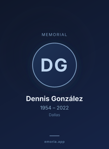 Memorial portrait of Dennis González