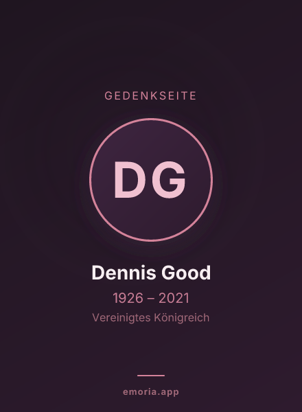 Gedenkportrait von Dennis Good