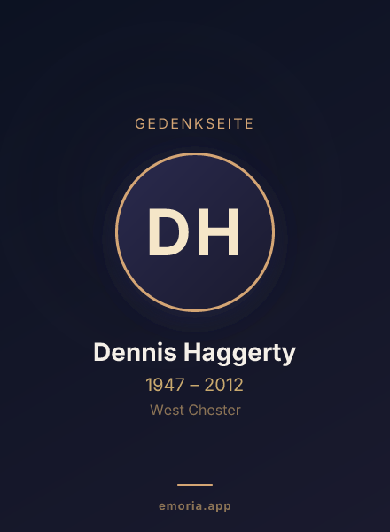 Gedenkportrait von Dennis Haggerty