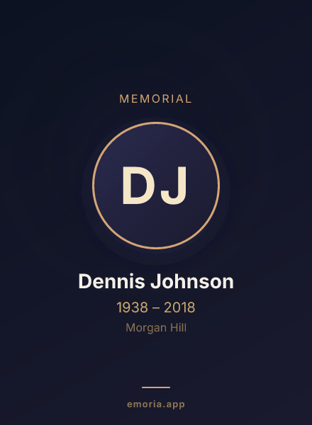 Memorial portrait of Dennis Johnson