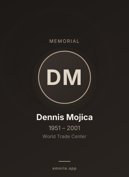 Memorial portrait of Dennis Mojica
