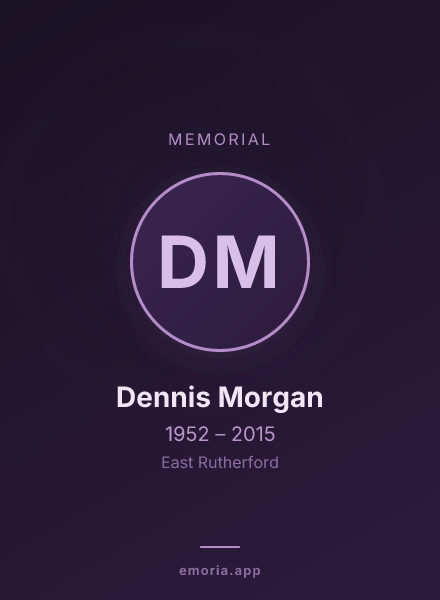 Memorial portrait of Dennis Morgan
