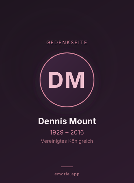 Gedenkportrait von Dennis Mount