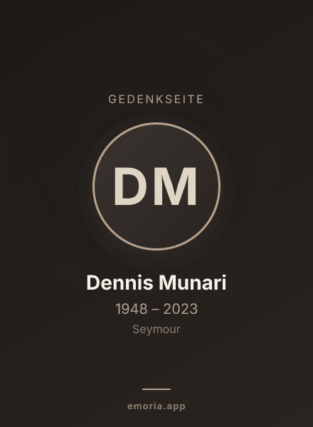 Gedenkportrait von Dennis Munari