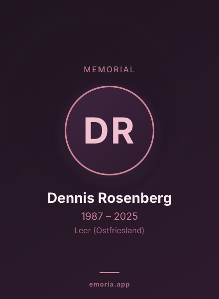 Memorial portrait of Dennis Rosenberg