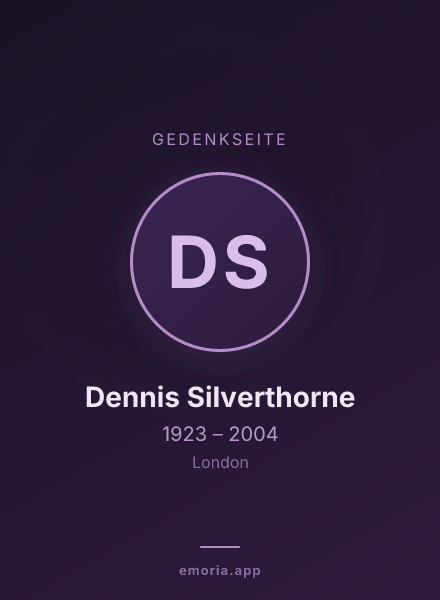 Gedenkportrait von Dennis Silverthorne