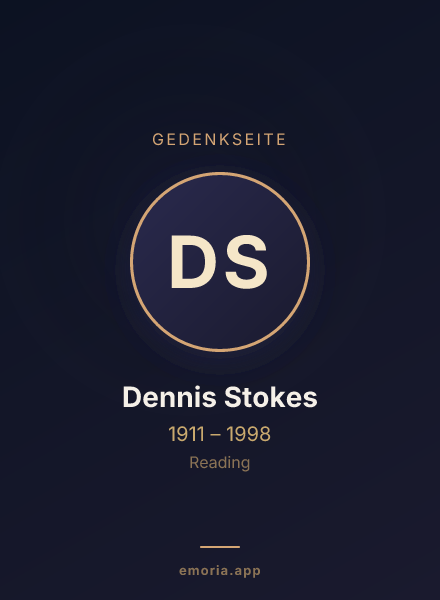 Gedenkportrait von Dennis Stokes