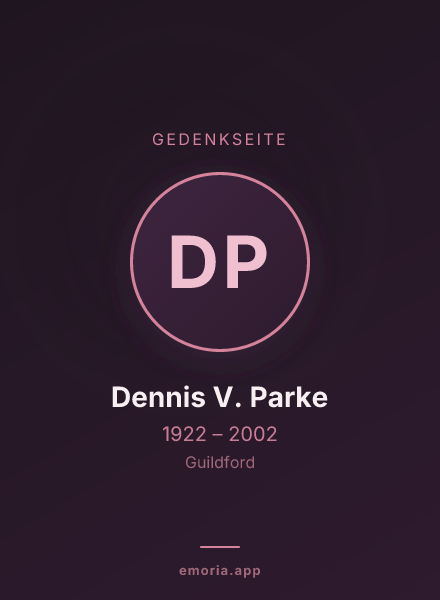 Gedenkportrait von Dennis V. Parke