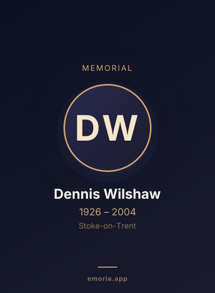 Memorial portrait of Dennis Wilshaw