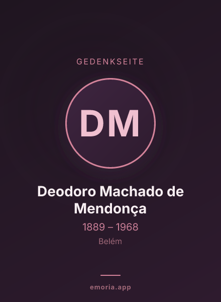 Gedenkportrait von Deodoro Machado de Mendonça