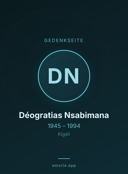 Gedenkportrait von Déogratias Nsabimana
