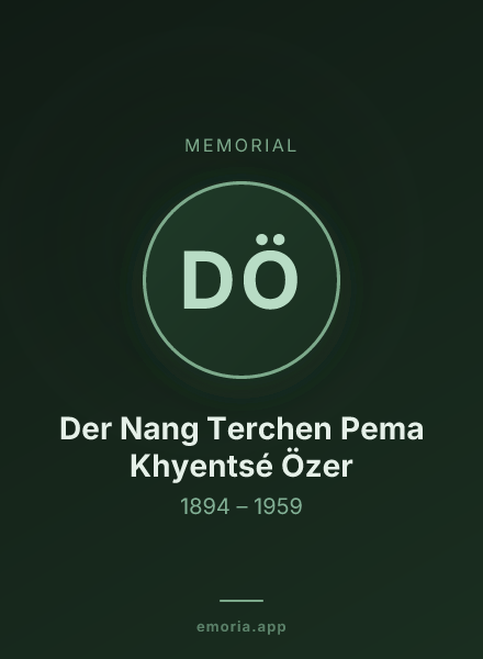 Memorial portrait of Der Nang Terchen Pema Khyentsé Özer
