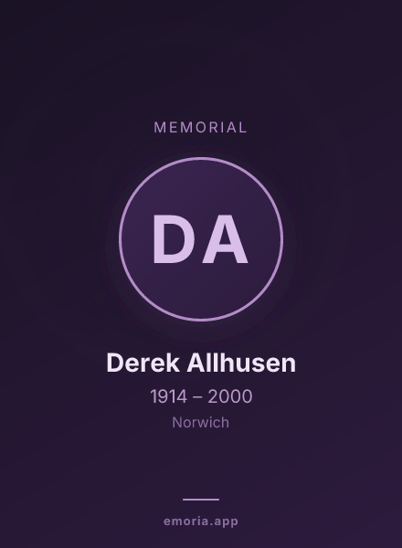 Memorial portrait of Derek Allhusen