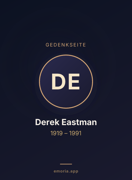 Gedenkportrait von Derek Eastman