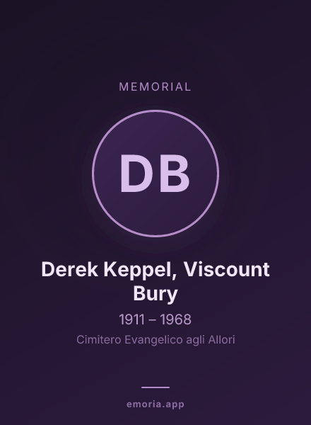 Memorial portrait of Derek Keppel, Viscount Bury