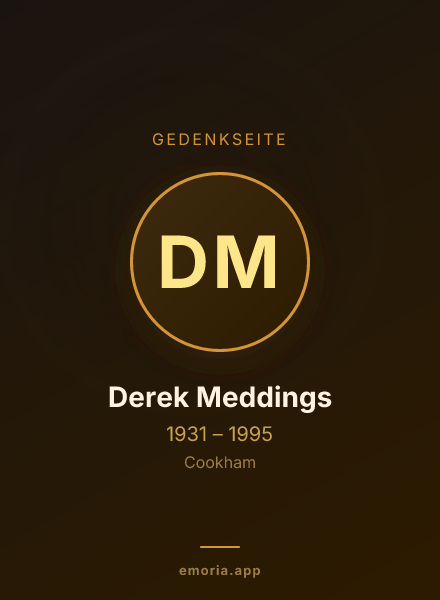 Gedenkportrait von Derek Meddings