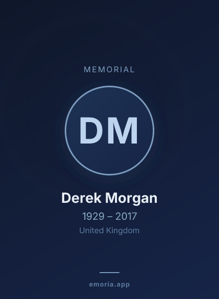 Memorial portrait of Derek Morgan