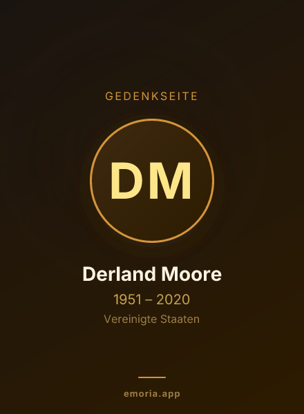 Gedenkportrait von Derland Moore