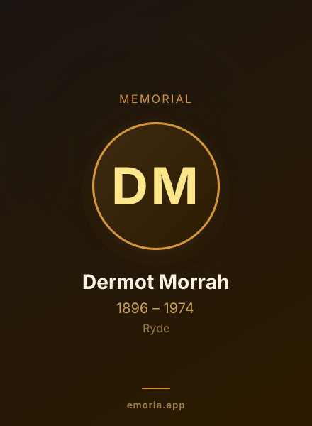 Memorial portrait of Dermot Morrah
