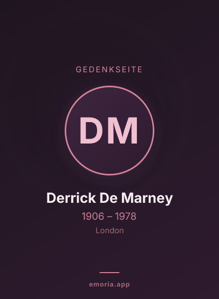 Gedenkportrait von Derrick De Marney