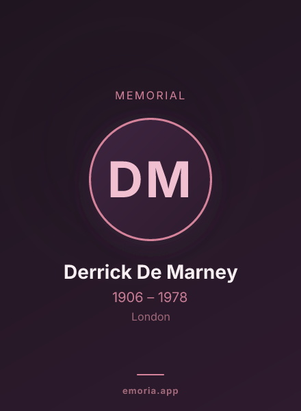 Memorial portrait of Derrick De Marney