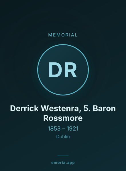 Memorial portrait of Derrick Westenra, 5. Baron Rossmore