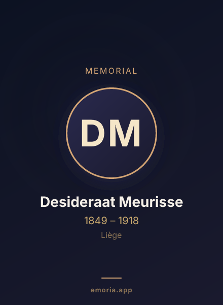 Memorial portrait of Desideraat Meurisse
