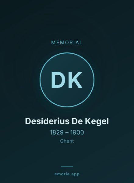 Memorial portrait of Desiderius De Kegel