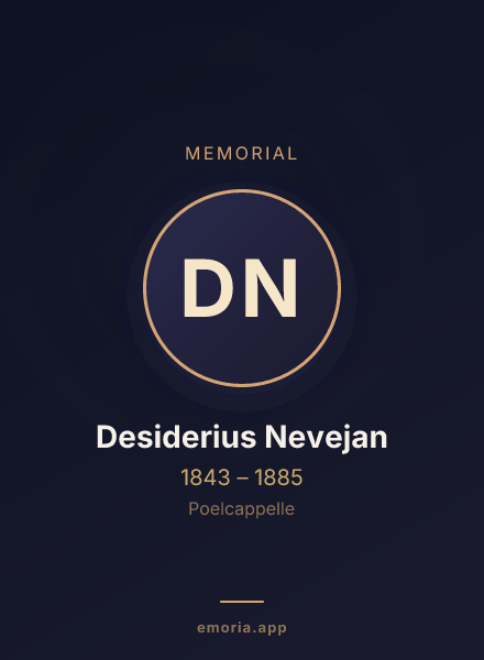 Memorial portrait of Desiderius Nevejan