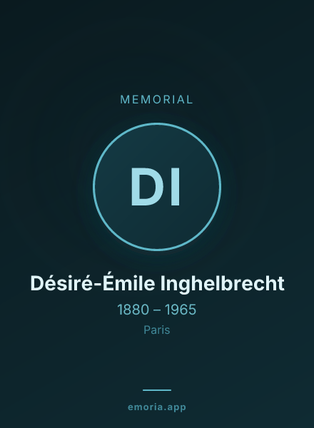 Memorial portrait of Désiré-Émile Inghelbrecht