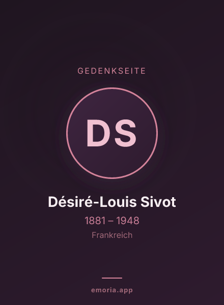 Gedenkportrait von Désiré-Louis Sivot