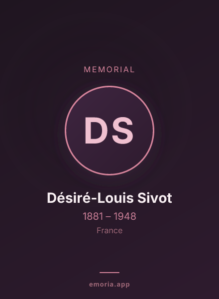 Memorial portrait of Désiré-Louis Sivot