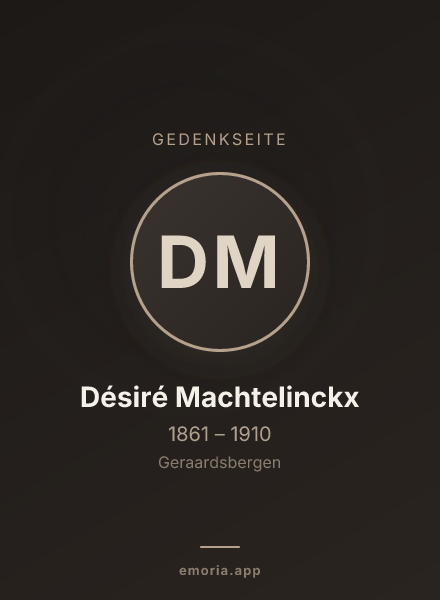 Gedenkportrait von Désiré Machtelinckx