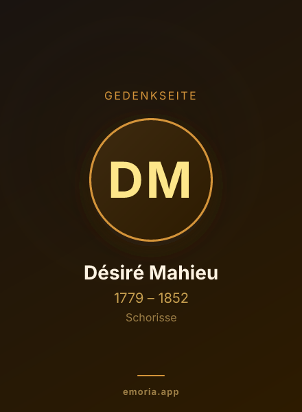Gedenkportrait von Désiré Mahieu