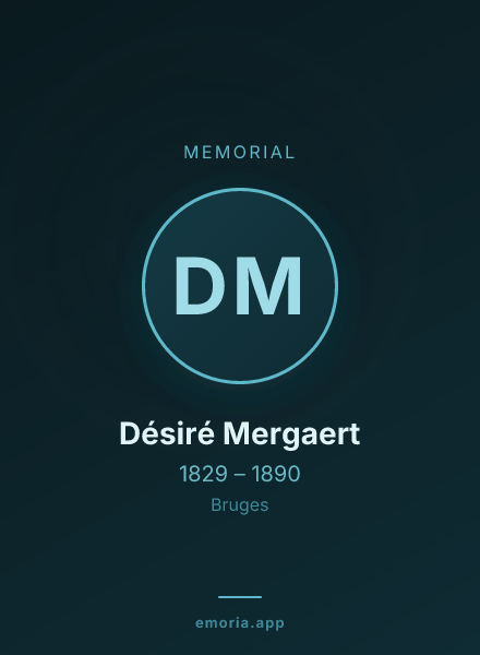 Memorial portrait of Désiré Mergaert