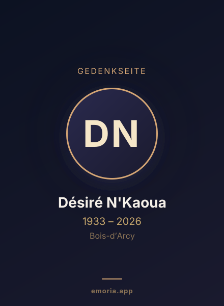 Gedenkportrait von Désiré N'Kaoua