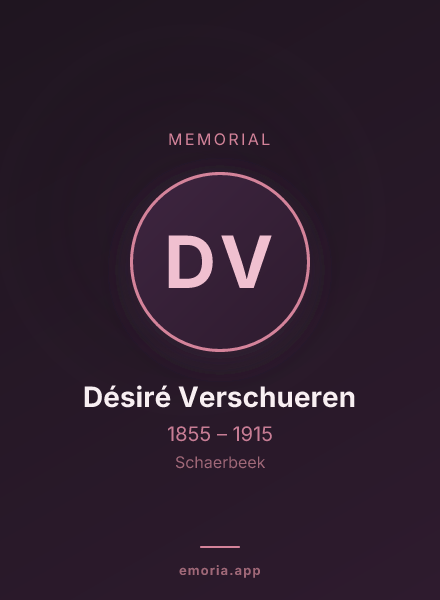 Memorial portrait of Désiré Verschueren