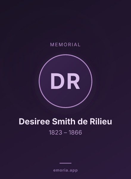 Memorial portrait of Desiree Smith de Rilieu