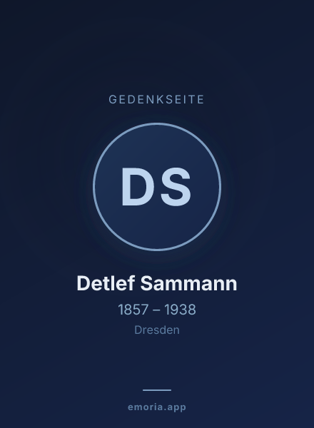 Gedenkportrait von Detlef Sammann
