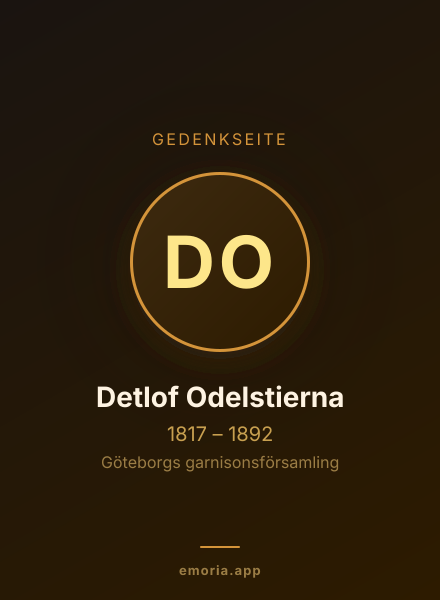 Gedenkportrait von Detlof Odelstierna