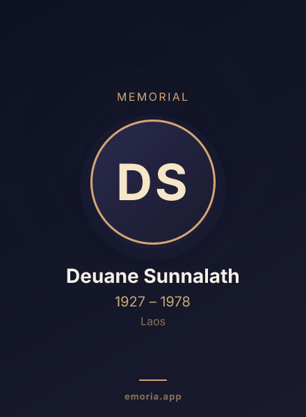 Memorial portrait of Deuane Sunnalath