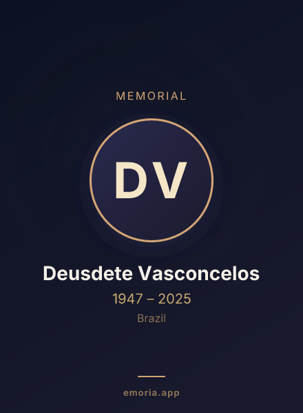 Memorial portrait of Deusdete Vasconcelos