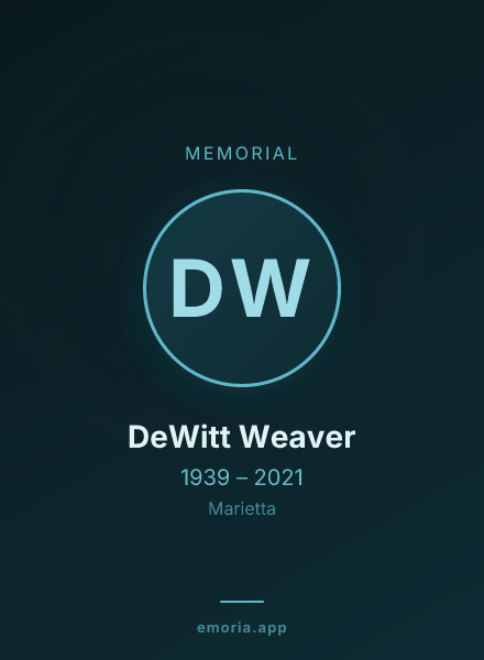 Memorial portrait of DeWitt Weaver