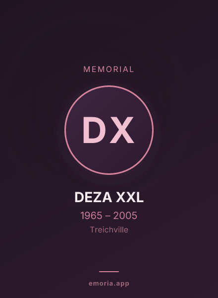 Memorial portrait of DEZA XXL