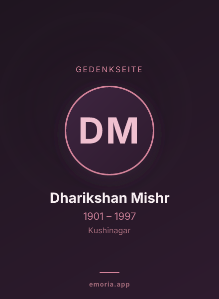 Gedenkportrait von Dharikshan Mishr