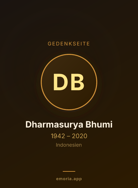 Gedenkportrait von Dharmasurya Bhumi