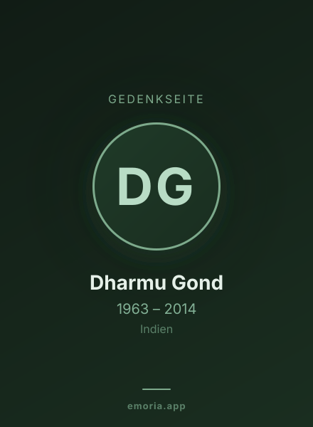Gedenkportrait von Dharmu Gond
