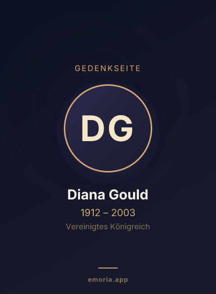 Gedenkportrait von Diana Gould